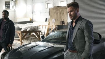 CHICAGO P.D. -- "Fathers and Sons" Episode 605 -- Pictured: (l-r) LaRoyce Hawkins as Kevin Atwater, Patrick John Flueger as Adam Ruzek -- (Photo by: Matt Dinerstein/NBC)