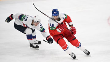 Former Boston Bruin David Krejci (Photo by Jonathan NACKSTRAND / AFP) (Photo by JONATHAN NACKSTRAND/AFP via Getty Images)