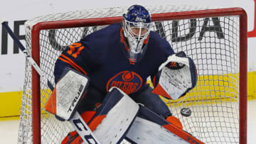 Mike Smith #41, Edmonton Oilers Mandatory Credit: Perry Nelson-USA TODAY Sports