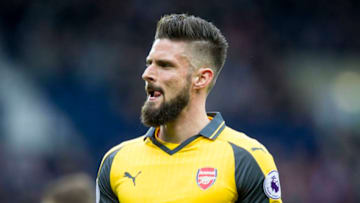 March 18th 2017, West Bromwich, West Midlands, England, EPL Premier League football, West Bromwich Albion versus Arsenal FC; Olivier Giroud of Arsenal (Photo by Graham Wilson/Action Plus via Getty Images)