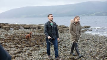 The Nest on Acorn TV. Martin Compston as Dan and Mirren Mack as Kaya © Studio Lambert and all3media international