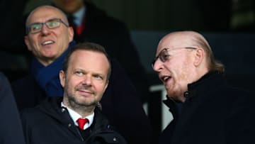LONDON, ENGLAND - FEBRUARY 09: Manchester United chief executive Ed Woodward speaks to Manchester United co-chairman Avram Glazer ahead of the Premier League match between Fulham FC and Manchester United at Craven Cottage on February 9, 2019 in London, United Kingdom. (Photo by Craig Mercer/MB Media/Getty Images)