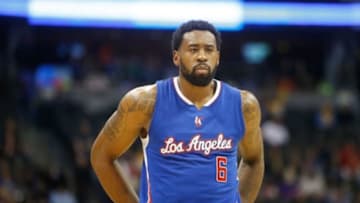 Dec 19, 2014; Denver, CO, USA; Los Angeles Clippers center DeAndre Jordan (6) during the game against the Denver Nuggets at Pepsi Center. The Nuggets won 109-106. Mandatory Credit: Chris Humphreys-USA TODAY Sports