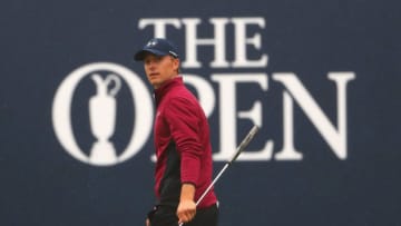 SOUTHPORT, ENGLAND - JULY 21: Jordan Spieth of the United States on the 18th green during the second round of the 146th Open Championship at Royal Birkdale on July 21, 2017 in Southport, England. (Photo by Christian Petersen/Getty Images)