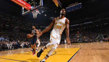 SAN FRANCISCO, CA - DECEMBER 20: Glenn Robinson III #22 of the Golden State Warriors reacts to play against the New Orleans Pelicans on December 20, 2019 at Chase Center in San Francisco, California. NOTE TO USER: User expressly acknowledges and agrees that, by downloading and or using this photograph, user is consenting to the terms and conditions of Getty Images License Agreement. Mandatory Copyright Notice: Copyright 2019 NBAE (Photo by Noah Graham/NBAE via Getty Images)