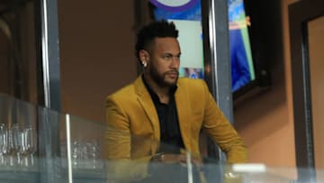 BELO HORIZONTE, BRAZIL - JULY 02: Neymar Jr. of Brazil looks on from the stands prior to the Copa America Brazil 2019 Semi Final match between Brazil and Argentina at Mineirao Stadium on July 02, 2019 in Belo Horizonte, Brazil. (Photo by Buda Mendes/Getty Images)