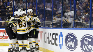 David Pastrnak #88, Boston Bruins (Photo by Mike Ehrmann/Getty Images)