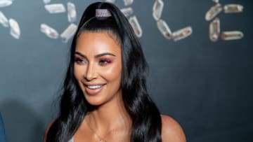NEW YORK, NEW YORK - DECEMBER 02: Kim Kardashian West attends the the Versace fall 2019 fashion show at the American Stock Exchange Building in lower Manhattan on December 02, 2018 in New York City. (Photo by Roy Rochlin/Getty Images)