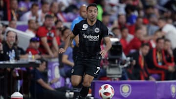 ORLANDO, UNITED STATES - JANUARY 12: Marco Fabian of Eintracht Frankfurt during the match between Flamengo v Eintracht Frankfurt at the Orlando City Stadum on January 12, 2019 in Orlando United States (Photo by Laurens Lindhout/Soccrates/Getty Images)