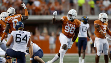 Moro Ojomo, Texas football. (Photo by Tim Warner/Getty Images)