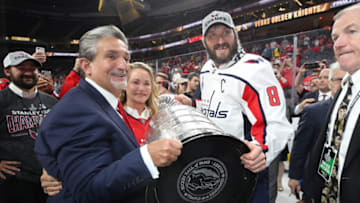 Ted Leonsis, Alex Ovechkin, Washington Capitals (Photo by Bruce Bennett/Getty Images)