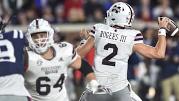 South Carolina football's Spencer Rattler and Mississippi State's Will Rogers are among the most decorated quarterbacks in the SEC. Mandatory Credit: Syndication: The Clarion-Ledger