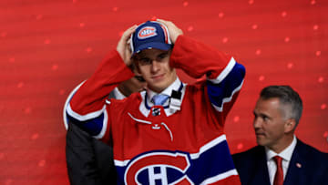 MONTREAL, QUEBEC - JULY 07: Filip Mesar is drafted by the Montreal Canadiens. (Photo by Bruce Bennett/Getty Images)