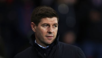 GLASGOW, SCOTLAND - MARCH 04: Rangers Manager Steven Gerrard looks on during the Ladbrokes Premiership match between Rangers and Hamilton Academical at Ibrox Stadium on March 04, 2020 in Glasgow, Scotland. (Photo by Ian MacNicol/Getty Images)