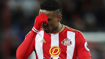 SUNDERLAND, ENGLAND - JANUARY 14: Jermain Defoe of Sunderland is seen during the Premier League match between Sunderland and Stoke City at Stadium of Light on January 14, 2017 in Sunderland, England. (Photo by Ian MacNicol/Getty Images)