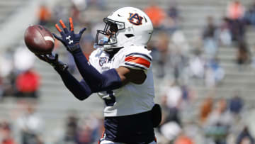 Auburn Tigers receiver Tar’Varish Dawson during the Spring Game at Jordan-Hare Stadium. USA Today.
