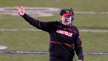Head coach Scott Satterfield of the Louisville Cardinals (Photo by Ryan M. Kelly/Getty Images)