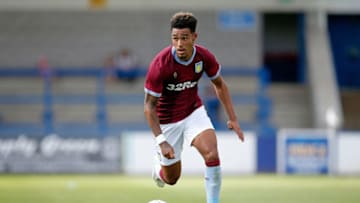 TELFORD, ENGLAND - JULY 14: Andre Green of Aston Villa during the Pre-season friendly between AFC Telford United and Aston Villa at New Bucks Head Stadium on July 14, 2018 in Telford, England. (Photo by Malcolm Couzens/Getty Images)