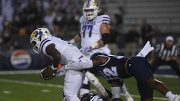 Nevada takes on Kansas at Mackay Stadium in Reno on Sept. 16, 2023.