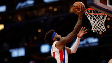 Detroit Pistons forward Saddiq Bey (41) shoots the ball against the Washington Wizards Credit: Geoff Burke-USA TODAY Sports
