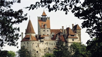 BRASOV, ROMANIA - JUNE 23, 2005: Bran Castle is being offered for sale to the Brasov County Council by the U.S.-based owner, Dominic von Habsburg who is a descendant of the Romanian royal family June 23, 2005 in Brasov, Romania. The castle built by the Teutonic knights in 1212 was used briefly by Romanian ruler Vlad the Impaler who was partly the inspiration for Bram Stoker's novel Dracula. Passed through royal hands for many generations the castle was the principal home of Queen Marie whose grandson Dominic von Habsburg had the castle returned only in May of 2006 by the Romanian governmen. In preparation for Romania joining to the European Union the government has been handing back assets seized during communist rule. The castle is reported to be worth $25-million (USD) (Photo by Wojtek Laski/Getty Images)