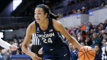 DALLAS, TX - FEBRUARY 24: UConn Huskies forward Napheesa Collier (