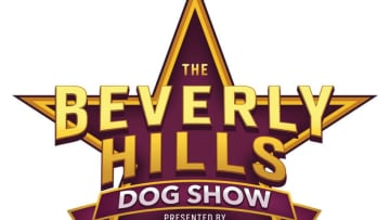 BEVERLY HILLS DOG SHOW PRESENTED BY PURNIA -- Pictured: "Beverly Hills Dog Show Presented by Purina" Logo -- (Photo by: NBC)