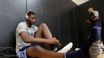 SALT LAKE CITY, UT - JULY 5: Jaren Jackson Jr. #13 of the Memphis Grizzlies before practice on July 5, 2018 at the University of Utah in Salt Lake City, Utah. NOTE TO USER: User expressly acknowledges and agrees that, by downloading and/or using this photograph, user is consenting to the terms and conditions of the Getty Images License Agreement. Mandatory Copyright Notice: Copyright 2018 NBAE (Photo by Joe Murphy/NBAE via Getty Images)