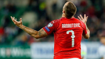 West Ham reject Marko Arnautovic. (Photo by TF-Images/Getty Images)