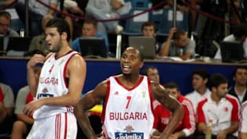 E.J. Rowland, shown with the Bulgarian national team during the 2009 EuroBasket tournament, could be disciplined for his actions in a Wednesday EuroCup brawl. (Photo by Klearchos Kapoutsis/This file is licensed under the Creative Commons Attribution 2.0 Generic license.)
