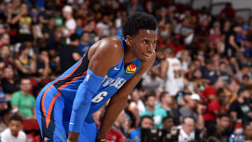 Hamidou Diallo #6 of the Oklahoma City Thunder (Photo by David Dow/NBAE via Getty Images)