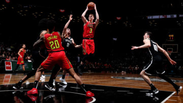 Kevin Huerter #3 of the Atlanta Hawks (Photo by Nathaniel S. Butler/NBAE via Getty Images)