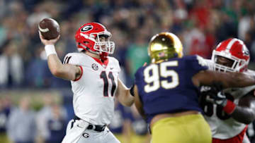 Jake Fromm, Georgia Bulldogs. (Photo by Joe Robbins/Getty Images)