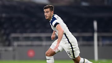 LONDON, ENGLAND - NOVEMBER 26: Tottenham Hotspur's Harry Winks in action during the UEFA Europa League Group J stage match between Tottenham Hotspur and PFC Ludogorets Razgrad at Tottenham Hotspur Stadium on November 26, 2020 in London, United Kingdom. Sporting stadiums around the UK remain under strict restrictions due to the Coronavirus Pandemic as Government social distancing laws prohibit fans inside venues resulting in games being played behind closed doors. (Photo by Ashley Western/MB Media/Getty Images)