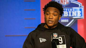 D'Eriq King, NFL Combine (Mandatory Credit: Trevor Ruszkowski-USA TODAY Sports)