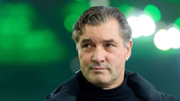 MOENCHENGLADBACH, GERMANY - MARCH 07: (BILD ZEITUNG OUT) sporting director Michael Zorc of Borussia Dortmund looks on prior to the Bundesliga match between Borussia Moenchengladbach and Borussia Dortmund at Borussia-Park on March 7, 2020 in Moenchengladbach, Germany. (Photo by Alex Gottschalk/DeFodi Images via Getty Images)