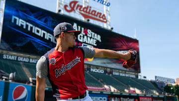 CLEVELAND, OH - JULY 09: American League All-Star Jose Berrios #17 of the Minnesota Twins prior to the 90th MLB All-Star Game on July 9, 2019 at Progressive Field in Cleveland, Ohio. (Photo by Brace Hemmelgarn/Minnesota Twins/Getty Images)