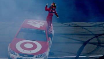 BROOKLYN, MI - AUGUST 13: Kyle Larson, driver of the #42 Target Chevrolet (Photo by Sean Gardner/Getty Images)