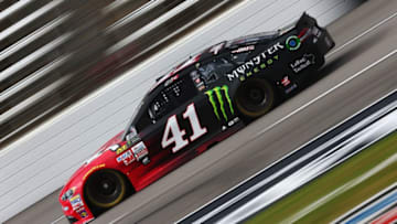 FORT WORTH, TX - NOVEMBER 03: Kurt Busch, driver of the #41 Haas Automation/Monster Energy Ford, practices for the Monster Energy NASCAR Cup Series AAA Texas 500 at Texas Motor Speedway on November 3, 2017 in Fort Worth, Texas. (Photo by Sarah Crabill/Getty Images for Texas Motor Speedway)