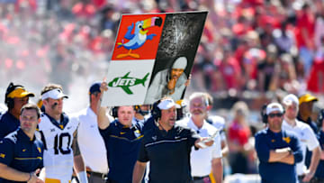 LUBBOCK, TX - OCTOBER 15: Head coach Dana Holgorsen of the West Virginia Mountaineers on the sidelines during the game against the Texas Tech Red Raiders on October 15, 2016 at AT