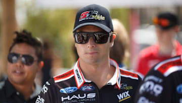 Nelson Piquet Jr. at the 2015 Red Bull GRC Media Event in Long Beach, California, on 16 April, 2015. Credit: Larry Chen/Courtesy of Red Bull Global Rallycross