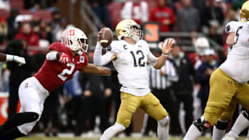 Ian Book, Notre Dame football (Photo by Ezra Shaw/Getty Images)