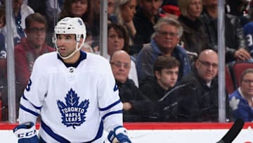 GLENDALE, ARIZONA - FEBRUARY 16: Nazem Kadri #43 of the Toronto Maple Leafs in action during the first period of the NHL game against the Arizona Coyotes at Gila River Arena on February 16, 2019 in Glendale, Arizona. (Photo by Christian Petersen/Getty Images)
