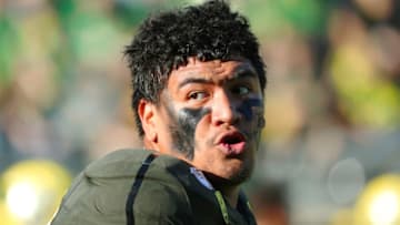 Penei Sewell #58, Oregon Ducks (Photo by Abbie Parr/Getty Images)