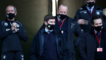 MOTHERWELL, SCOTLAND - JANUARY 17: Steven Gerrard, Manager of Rangers arrives at the stadium prior to the Ladbrokes Scottish Premiership match between Motherwell and Rangers at Fir Park on January 17, 2021 in Motherwell, Scotland. Sporting stadiums around Scotland remain under strict restrictions due to the Coronavirus Pandemic as Government social distancing laws prohibit fans inside venues resulting in games being played behind closed doors. (Photo by Ian MacNicol/Getty Images)