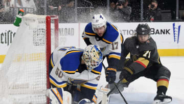 Jordan Binnington #50 of the St. Louis Blues (Photo by Ethan Miller/Getty Images)