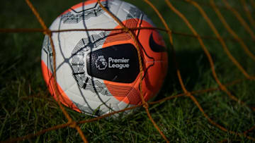 WROXTON, ENGLAND - MAY 01: Nike Premier League Strike Football photographed on May 01, 2020 in Wroxton, Oxfordshire, United Kingdom. No Premier League matches have been played since March 9th due to the Coronavirus Covid-19 pandemic. (Photo by VISIONHAUS)