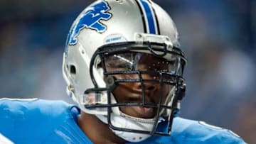 Sep 21, 2014; Detroit, MI, USA; Detroit Lions defensive tackle Nick Fairley (98) before the game against the Green Bay Packers at Ford Field. Mandatory Credit: Tim Fuller-USA TODAY Sports