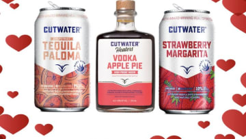 Val/Galentine’s Day Essentials from Cutwater Spirits. Image courtesy Cutwater Spirits