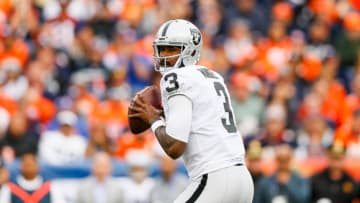 DENVER, CO - OCTOBER 1: Quarterback EJ Manuel